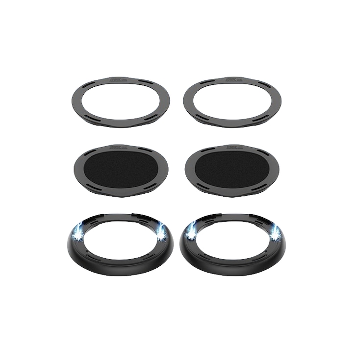 Protectie pentru lentile ochelarilor VR, lentila cu lumina albastra + capac de protectie, aspiratie magnetica, anti-aburire si praf, rezistenta la zgarieturi si uzura, compacta si portabila, neagra