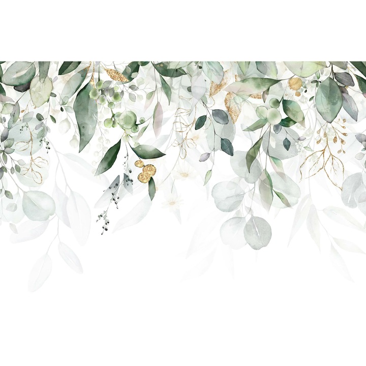 Fototapet Muralo Ramuri suspendate Iedera Natura Frunze Decor usor 180 cm x 120 cm de curatat perfect pentru camera de zi