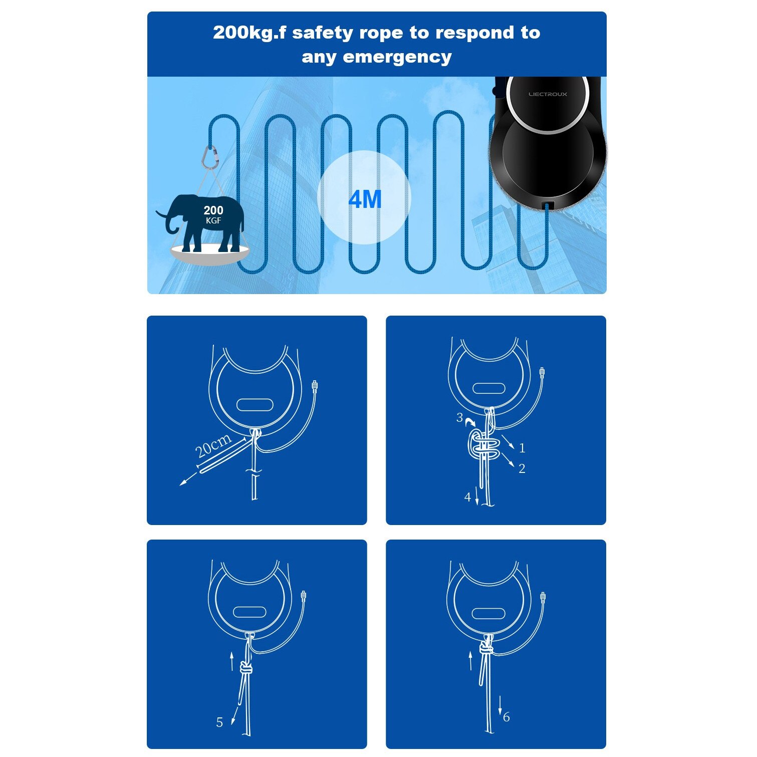 Robot de curatat geamuri Liectroux HCR-10, aspirare 2800Pa, rezervor apa 30 ml, corp ultra-subtire 6,8 cm, negru