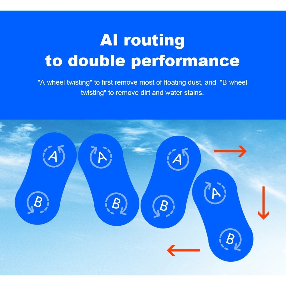 Robot curatare geamuri Liectroux YW610, aspiratie 2800Pa, rezervor 30ml, alb, 29x14.4x9.3cm
