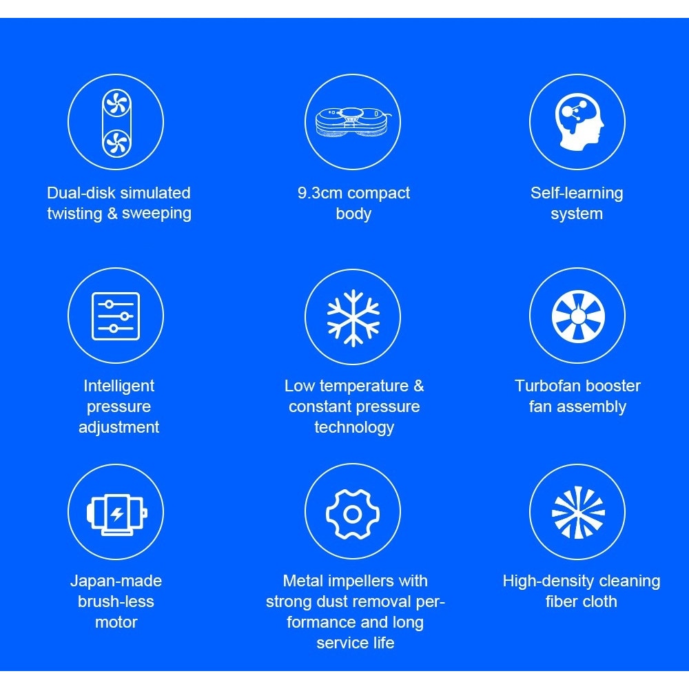 Robot curatare geamuri Liectroux YW610, aspiratie 2800Pa, rezervor 30ml, alb, 29x14.4x9.3cm