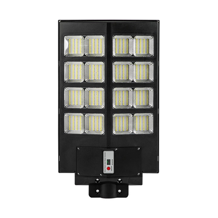 Соларна лампа, 240W, водоустойчива IP65, напълно автоматичен сензор за светлина, функция за таймер, енергоспестяваща и екологична, с дистанционно управление, черна