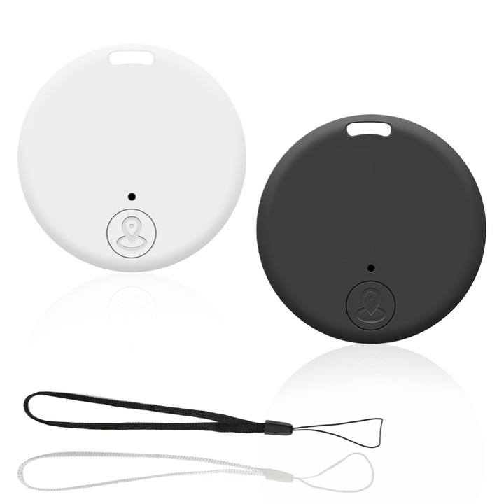 2 darabos GPS kulcstartó készlet, Nazaz, Bluetooth nyomkövető, vezeték nélküli, hosszú