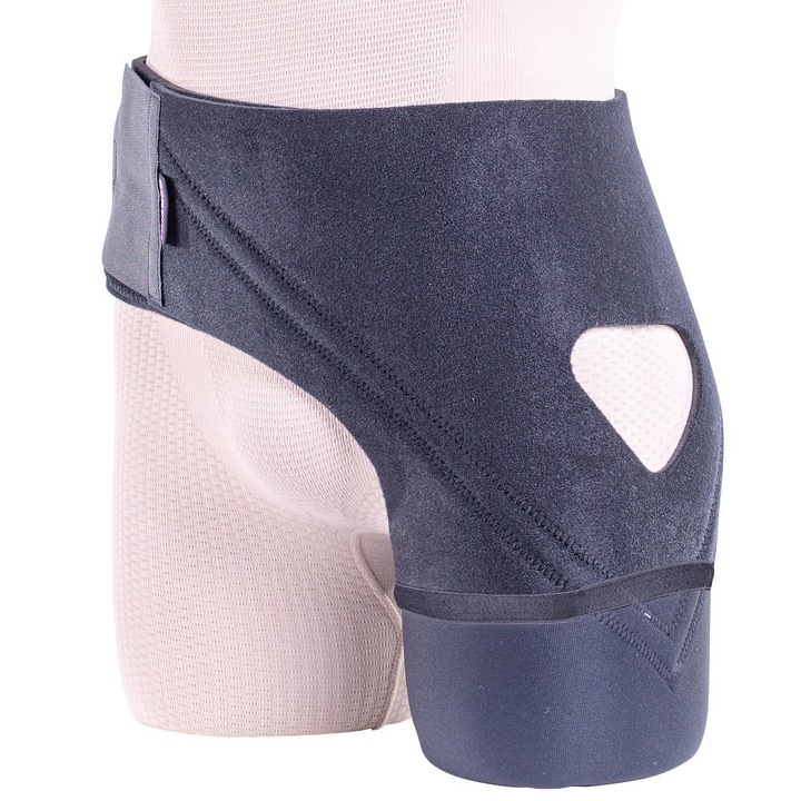 Centura pentru proteza de coapsa Triamed Thigh Belt, CPC001, Negru, 2, Drept