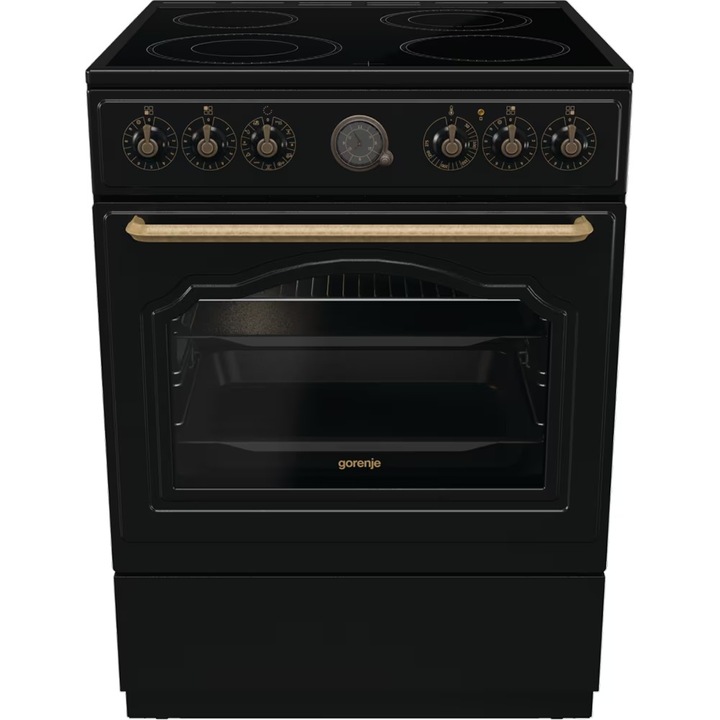Aragaz GORENJE GECS6B71CLB, 4 arzatoare, Electric, L 60 cm, negru
