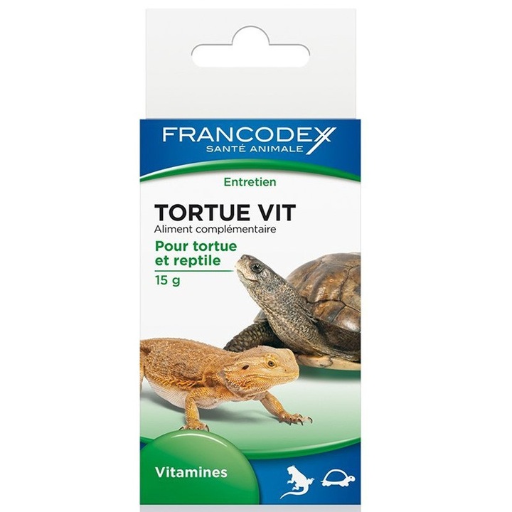 Vitamine pentru testoase si reptile, FRANCODEX, schelet puternic, 15 g