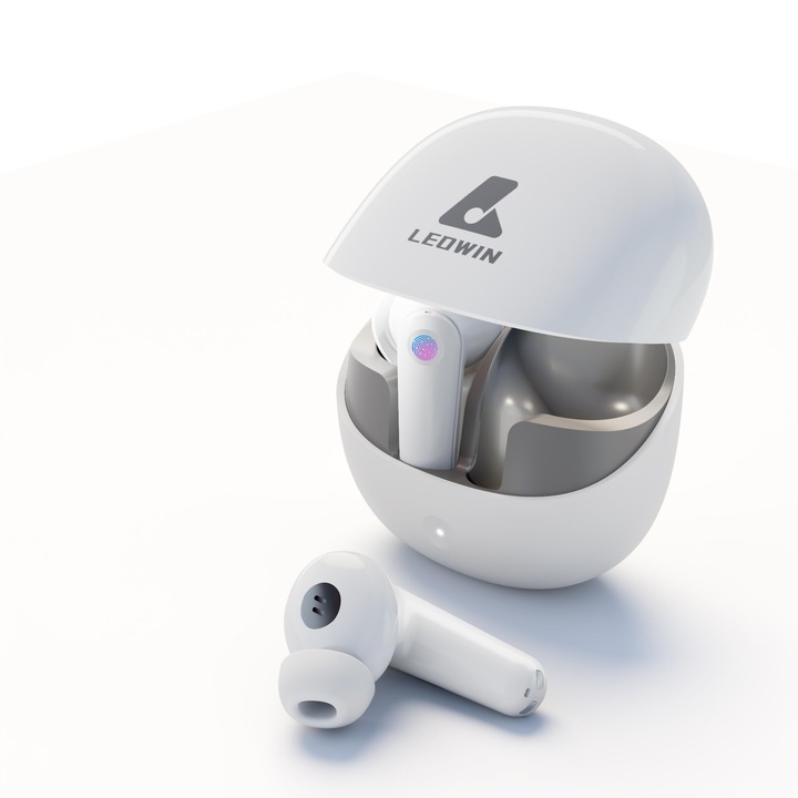 Leowin vezeték nélküli Bluetooth fülhallgató, fülbe helyezhető, 4 mikrofonnal, többszínű, 40 órás akkumulátor-üzemidővel