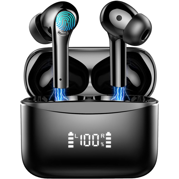 Mysic vezeték nélküli fülbe helyezhető fejhallgató, Bluetooth 5.3, 4 mikrofon, többszínű