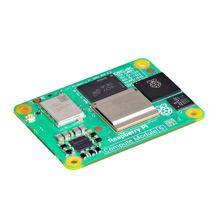 Дънна платка Raspberry Pi Compute Module 5, безжична, 4GB RAM, 32GB eMMC