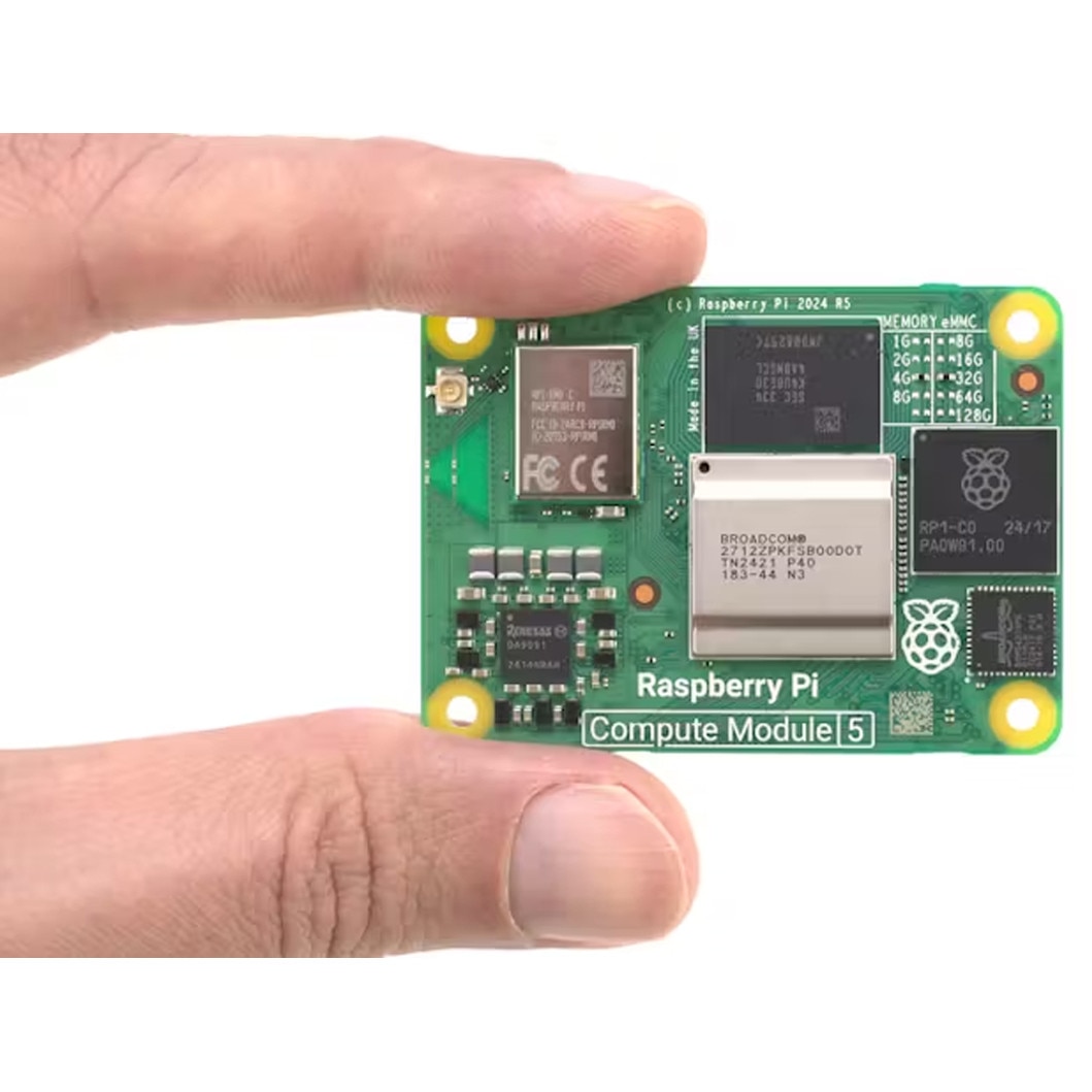 Placa de baza Raspberry Pi Compute Module 5, Wireless, 4GB RAM, 32GB ...