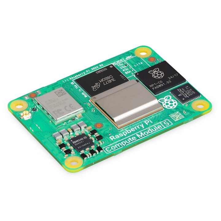 Дънна платка Raspberry Pi Compute Module 5, безжична, 16GB RAM