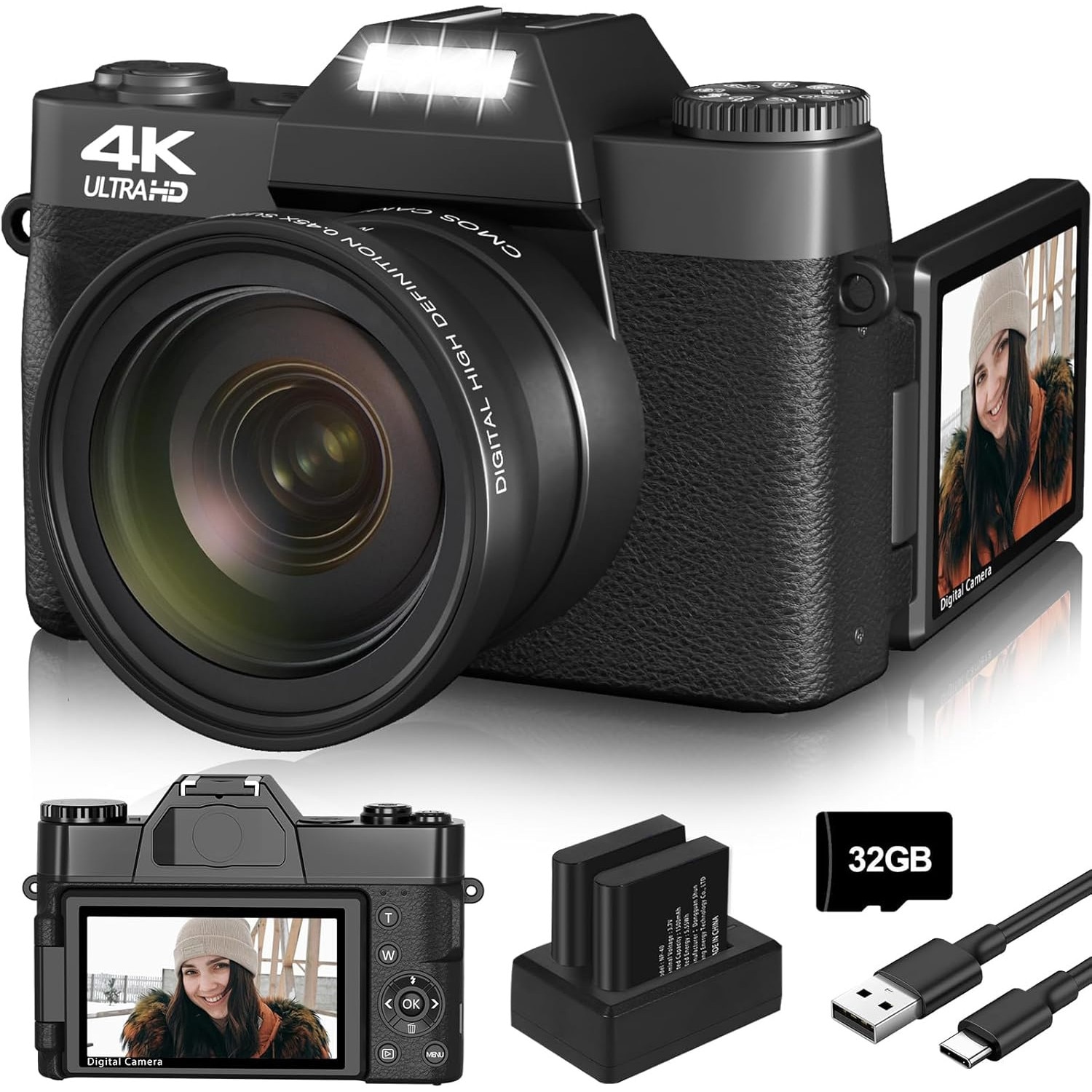 Aparat foto compact Fujifilm XF10, 24 MP, 4K, obiectiv 18.5mm