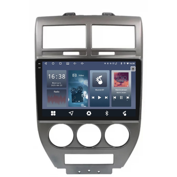 Navigációs rendszer Jeep Patriot I 2006-2010 modellhez, 10 hüvelykes, 2 GB-os, 32 GB-os, 4 magos kijelzővel