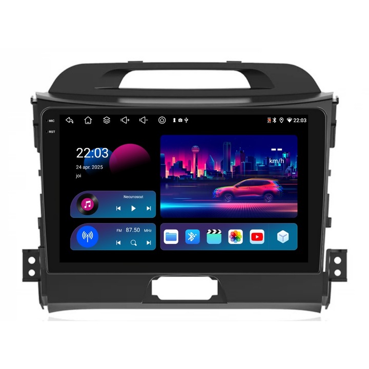 Navigatie PilotOn Kia Sportage 2010-2016 9 inch 4GB 64GB 8 CORE