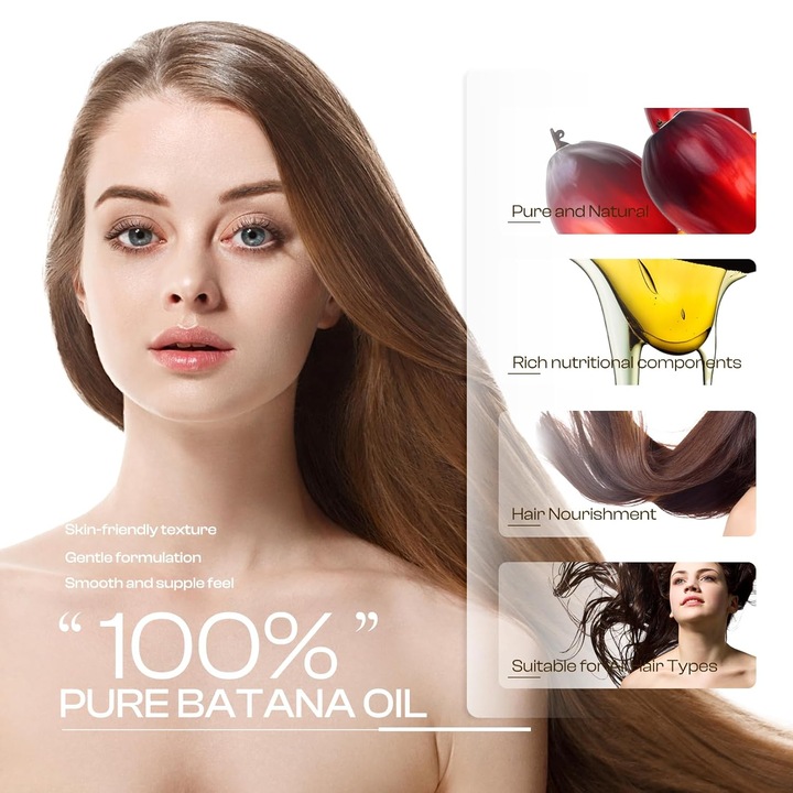 Ulei Organic pentru Cresterea Parului, 120 ml, Tratament Profesional pentru Toate Tipurile de Par