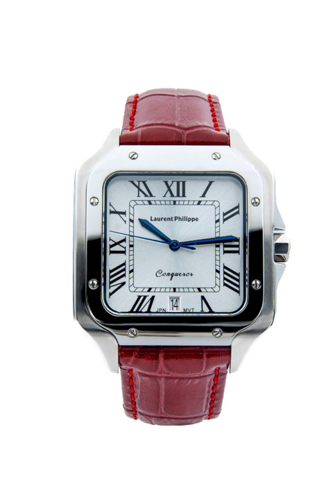 Ceas pentru barbati, Laurent Philippe, Conqueror Koh-I-Noor - Rouge Sauvage, 38mm x 27, 5mm, Silver