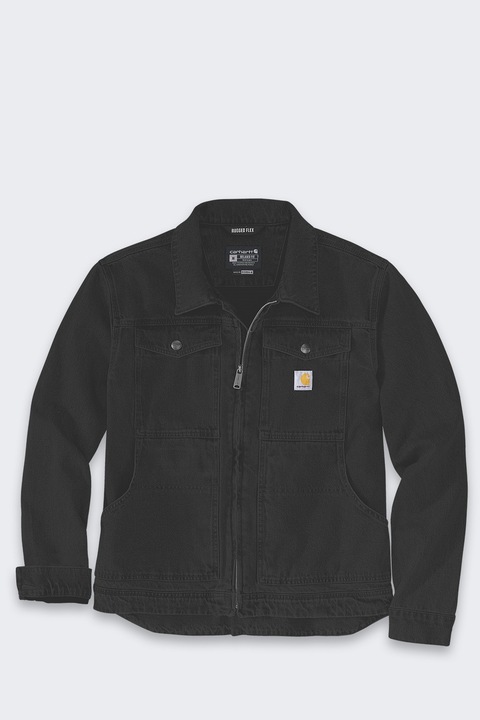 Jacheta barbati Carhartt Rugged Flex Duck Berwick, neagra, material elastic, rezistent la abraziune, M INTL