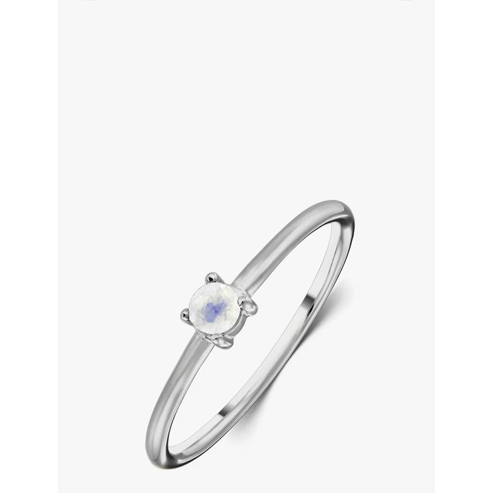Inel din argint Birthstone June - Piatra Lunii