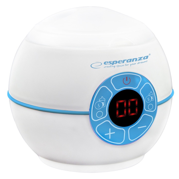 Esperanza cumisüveg melegítő, LCD, 100W, 35-80°C