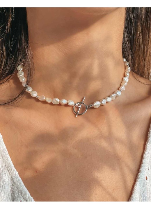 Colier din argint Silver Grace - Perle Naturale