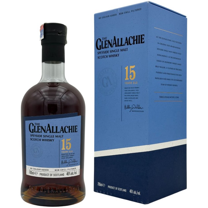 Whisky Single Malt 15 ani, 46%, 0.7l
