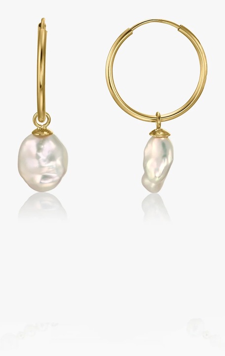 Cercei din aur Rhonda - Perle Naturale