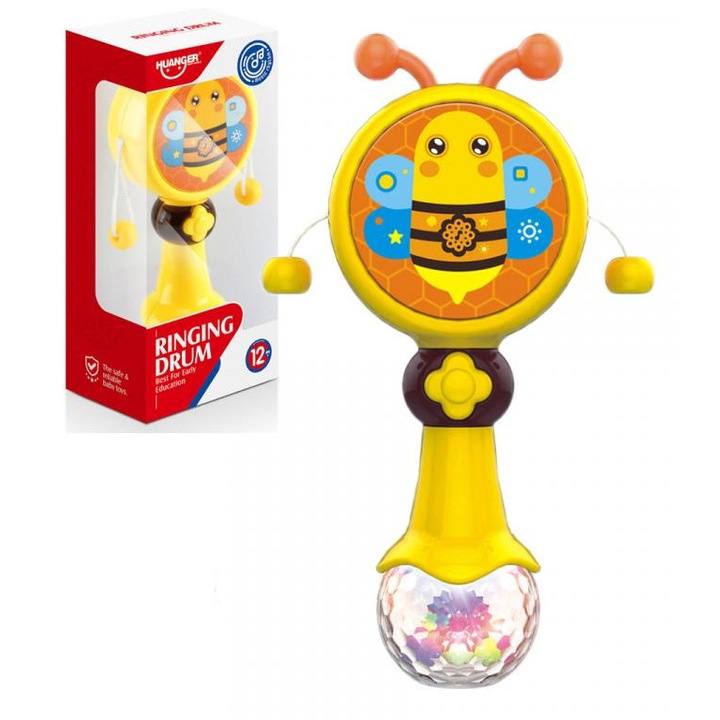 Huanger 8678570 Music World: Méhecskés golyós dob 17cm
