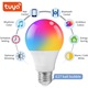 Bec LED RGB intelligent Beedove, WiFi si Bluetooth, E27, 10W, 850lm, lumina colorata, control vocal, compatibil Amazon Alexa si Google Assistant, dimmable, 16 milioane culori, clasa energetica F