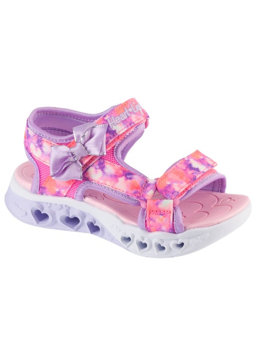 Детски сандали, Skechers S-Lights: Flutter Hearts Sandal - Blurry Love 303110, Розово