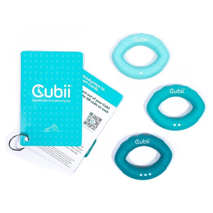 3 darabos kézgyakorló készlet, Squishy Cubes, 3 ellenállási szint, otthoni fitnesz