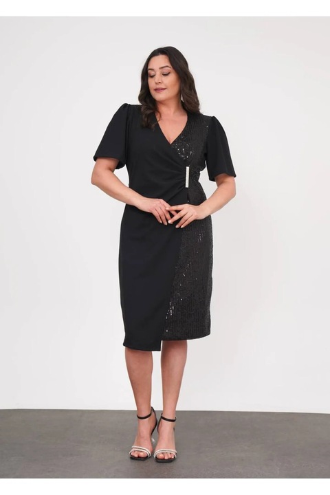 Rochie eleganta Cristiana, negru, Negru