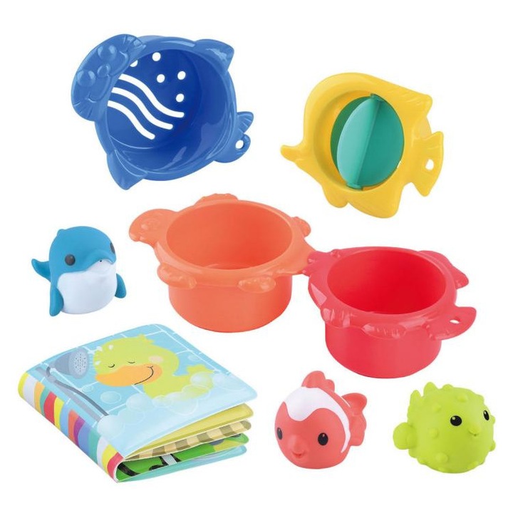 Play 1973269 PLAY Splashy fürdőjáték, 8 darabos szett