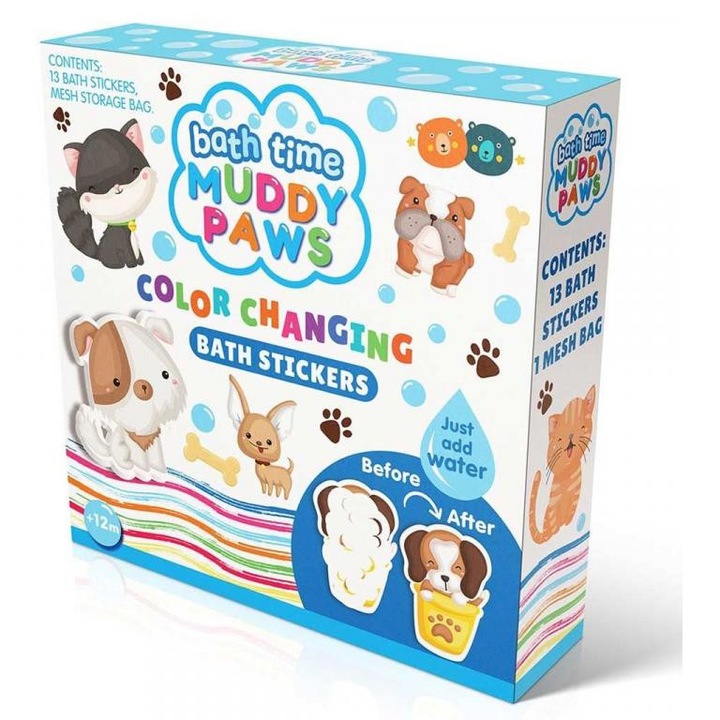 Flair Toys 5455793 Buddy&Barney: Tapassz a csempére színváltós szett - Sáros tappancsok