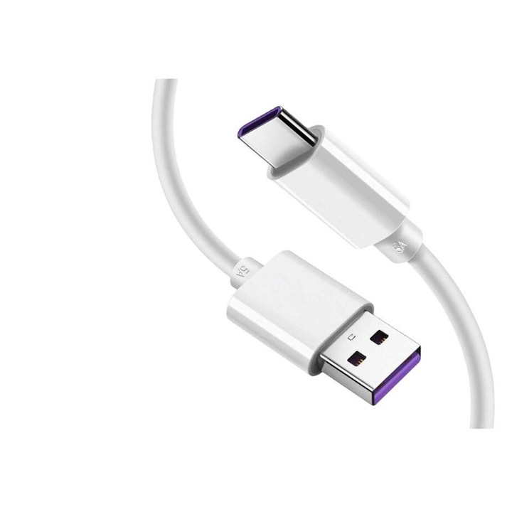 Cablu Premium OVIO® de Date si Incarcare 3.0 SuperCharge 5A 55W Type-C 1 Negru compatibil Huawei