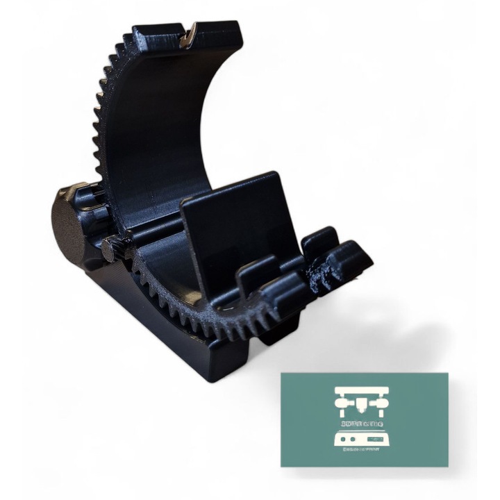Suport telefon reglabil, forma de pinion, printat 3D