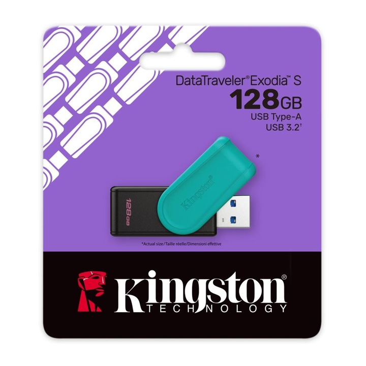 Kingston - DataTraveler Exodia S 128GB - DTXS/128GB