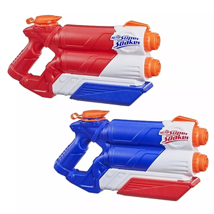 Воден пистолет Nerf Super Soaker Twin Tide, комплект от 2 части, 2 дюзи, 6+