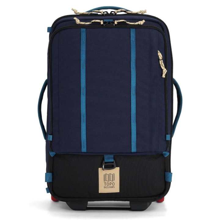 Topo Designs Global Travel Bag gurulós hátizsák, szahara kék, 44L
