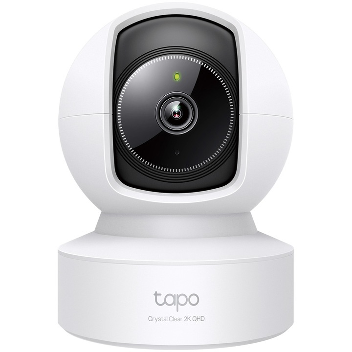 TP-Link Tapo C222 vezeték nélküli térfigyelő kamera, Pan/Tilt 360°, 2K 4MP QHD, Wi-Fi+RJ45, BabyMonitor mode, Starlight Night Vision, Smart személy és élőlény érzékelés és értesítések, Kétirányú audio