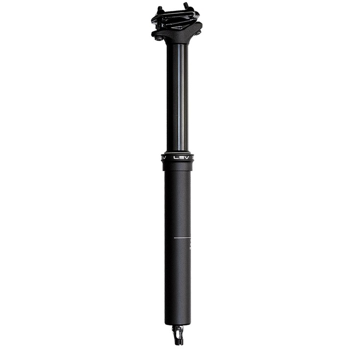 Tija sa Kind Shock Lev Integra, 125-200mm, carbon, titaniu, pentru rama cu conducere interna