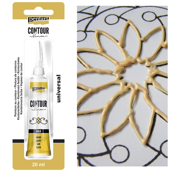 Festék, Pentart, 20 ml, arany