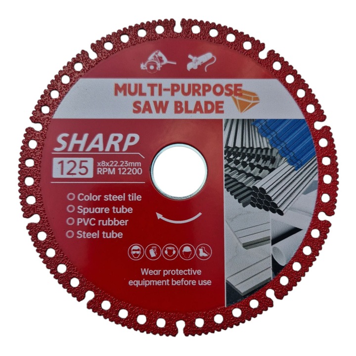 Disc pentru tăiere universal, Anais Tailor, 125x10x22.23mm, compozit, material special