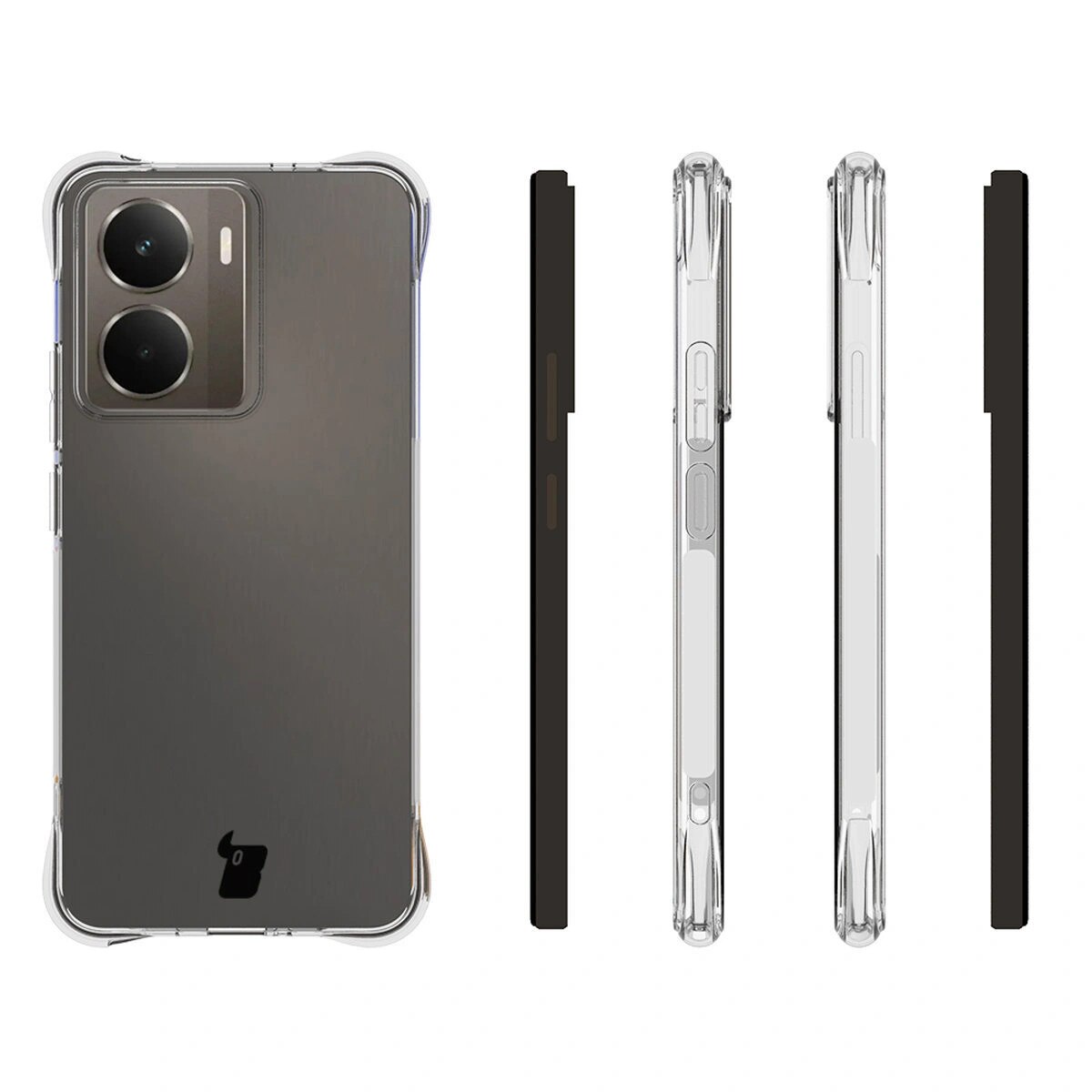 Husa Bizon Case Salpa pentru Realme 14 5G / 14T 5G, transparent
