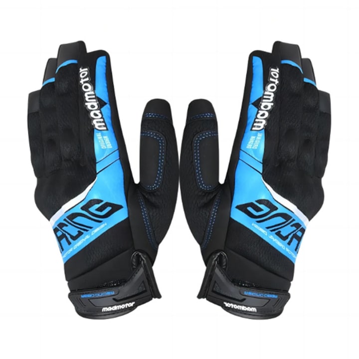Комплект ръкавици, За мотор, За скутер, Сини, 2броя