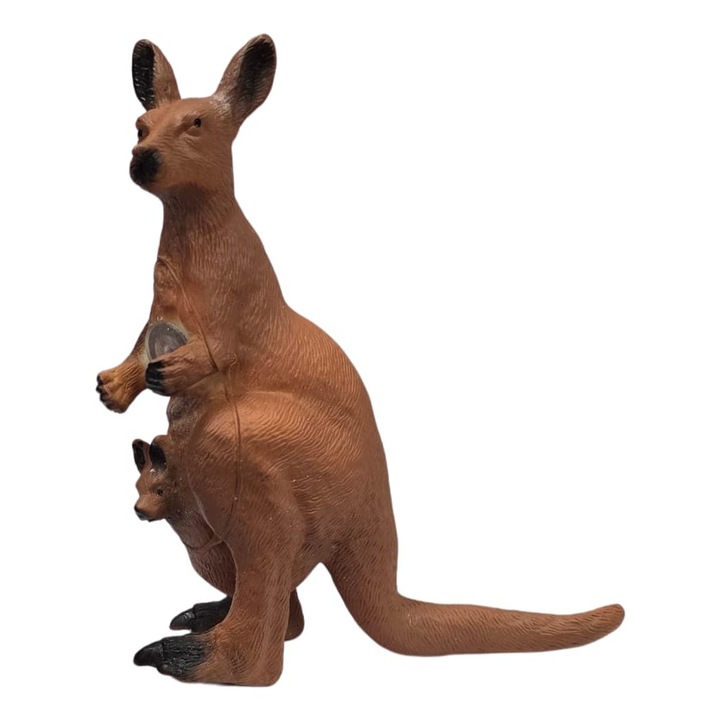 Figurina Cangur, maro deschis, 16 cm