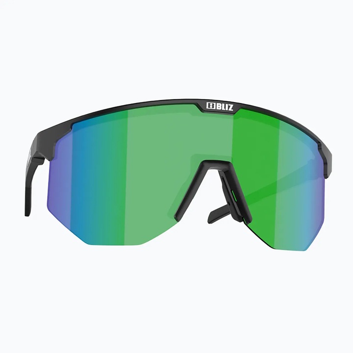 Ochelari de soare BLIZ Hero, negru, lentile verzi, unisex, dimensiune OS