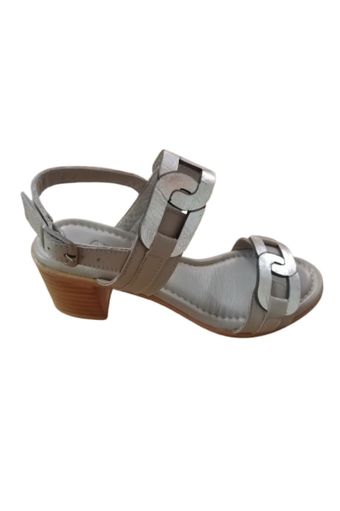 Sandale dama, Piele naturala, Anna Viotti D73-293, Grej