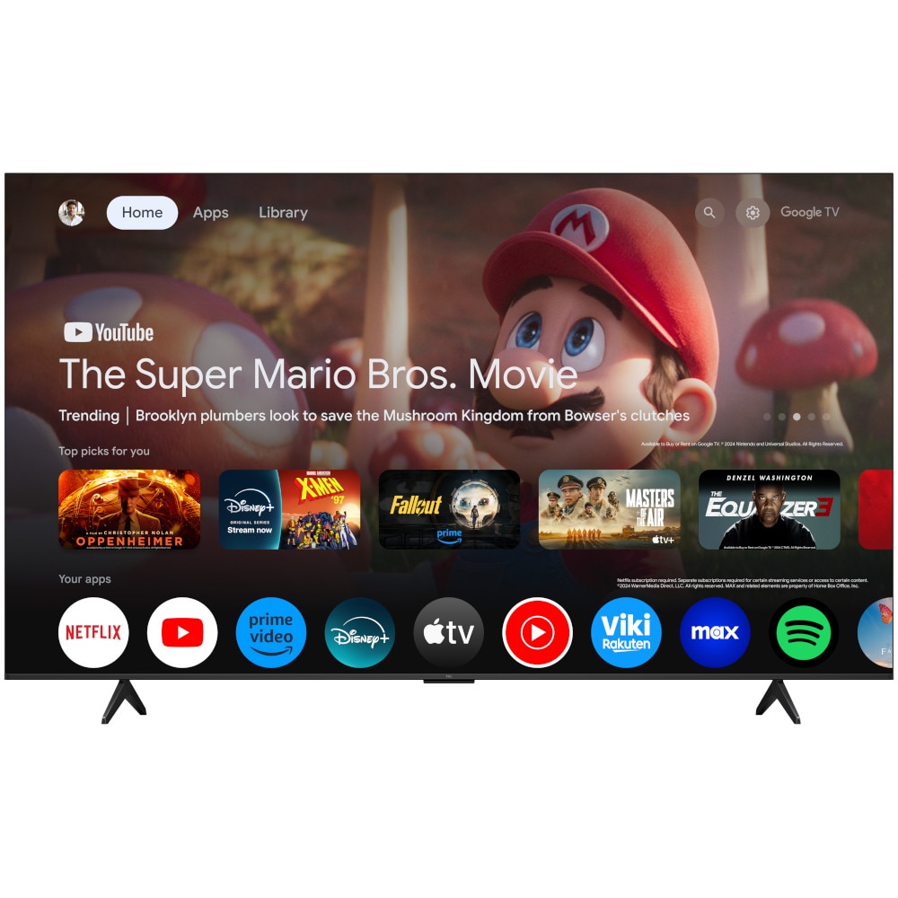 Televizor Smart QLED TCL 85T69C, 215 cm, Ultra HD 4K, Google TV