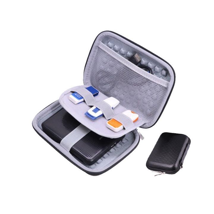 Кутия за 2.5'' твърд диск, GoldRays, EVA, черна, комплект от 1 бр.