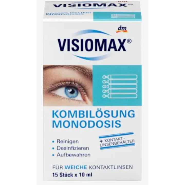 Egyadagos kombinált oldat, Visiomax, 150 ml